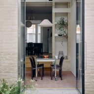 Rear door to Stone and Steel House extension by DGN Studio and Sarah Izod