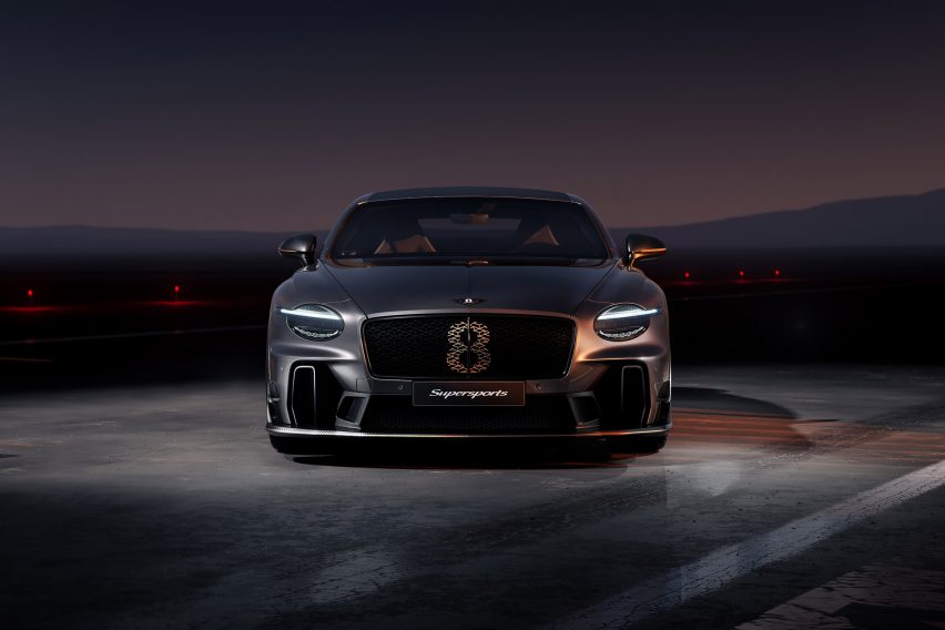 Dark grey car by Bentley