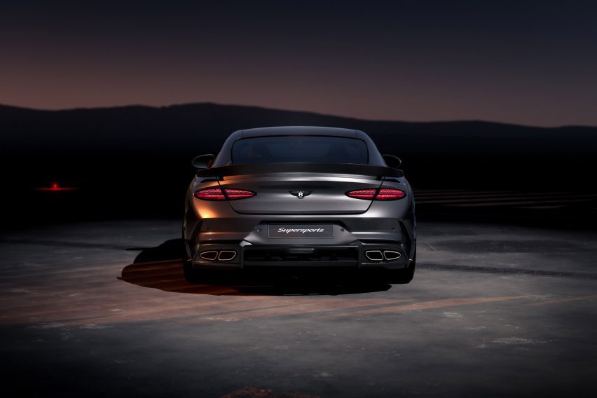 Dark grey car by Bentley