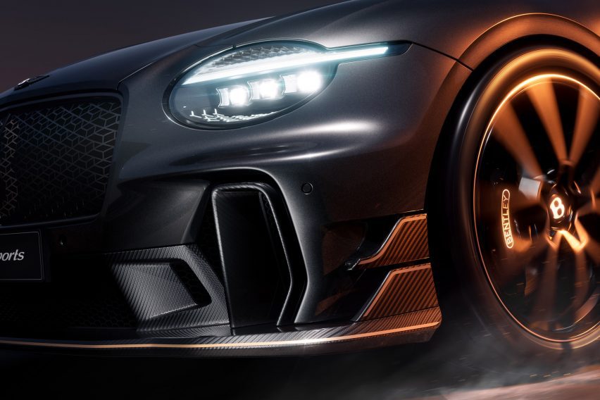 Close up of the Supersports car by Bentley