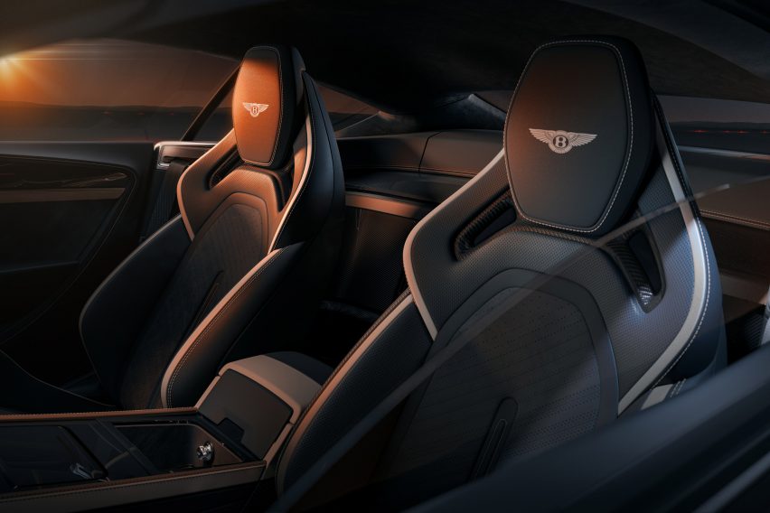 Interior of the Supersports car by Bentley