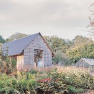 Hand-cleft oak shingles cloak wellbeing centre in Hertfordshire by Okra