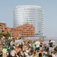 Tip of Nord&oslash; office is a "modern lighthouse" on Copenhagen's coast