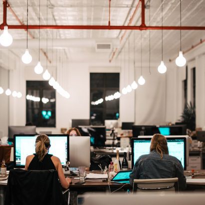 Women working in office