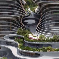 Render of the Yidan Center by Zaha Hadid Architects