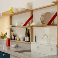Kitchen with concrete surfaces