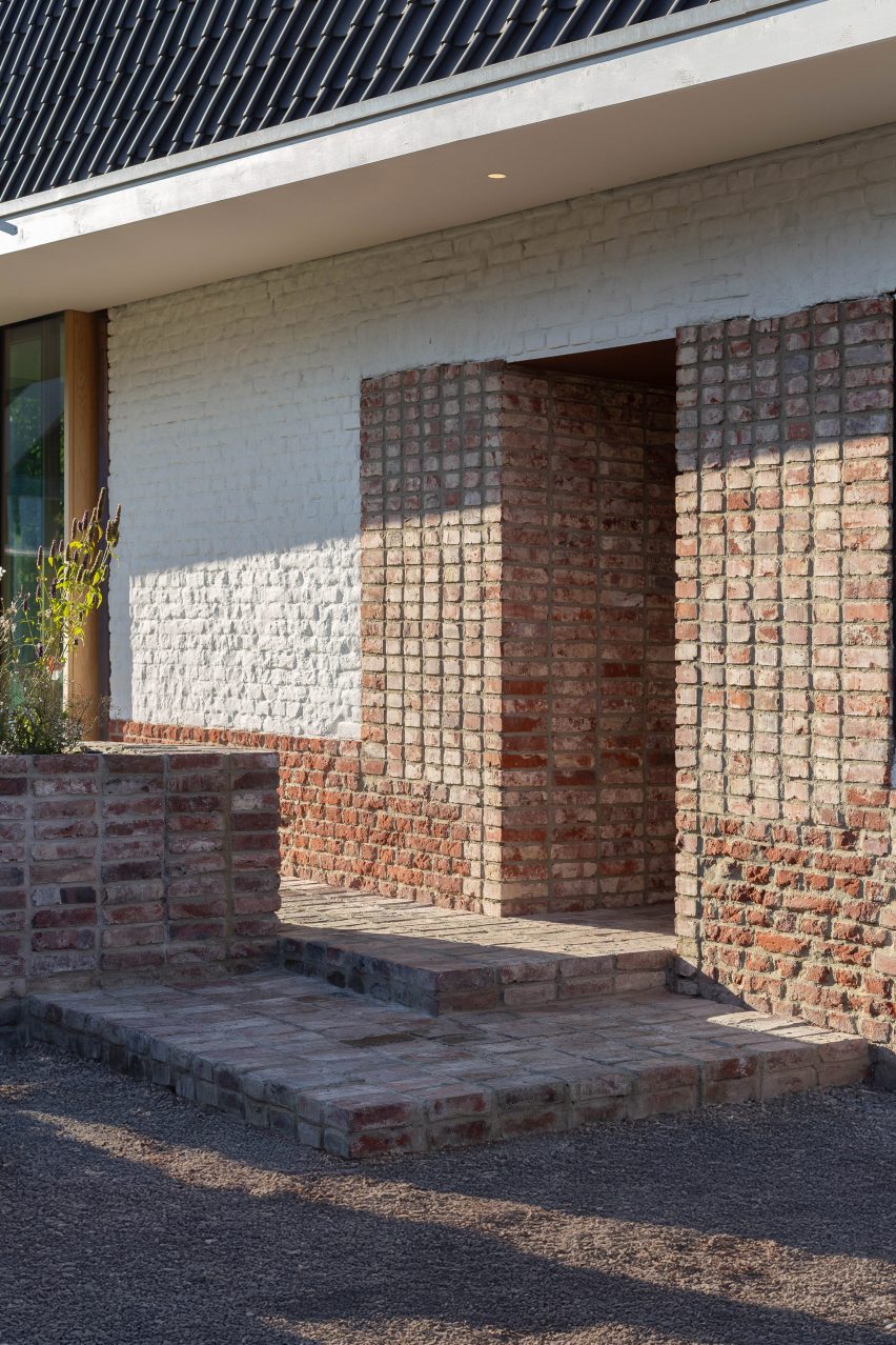 Entrance to Brick to Light home in Germany