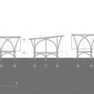 Section of Housing Now Modular Bamboo Housing