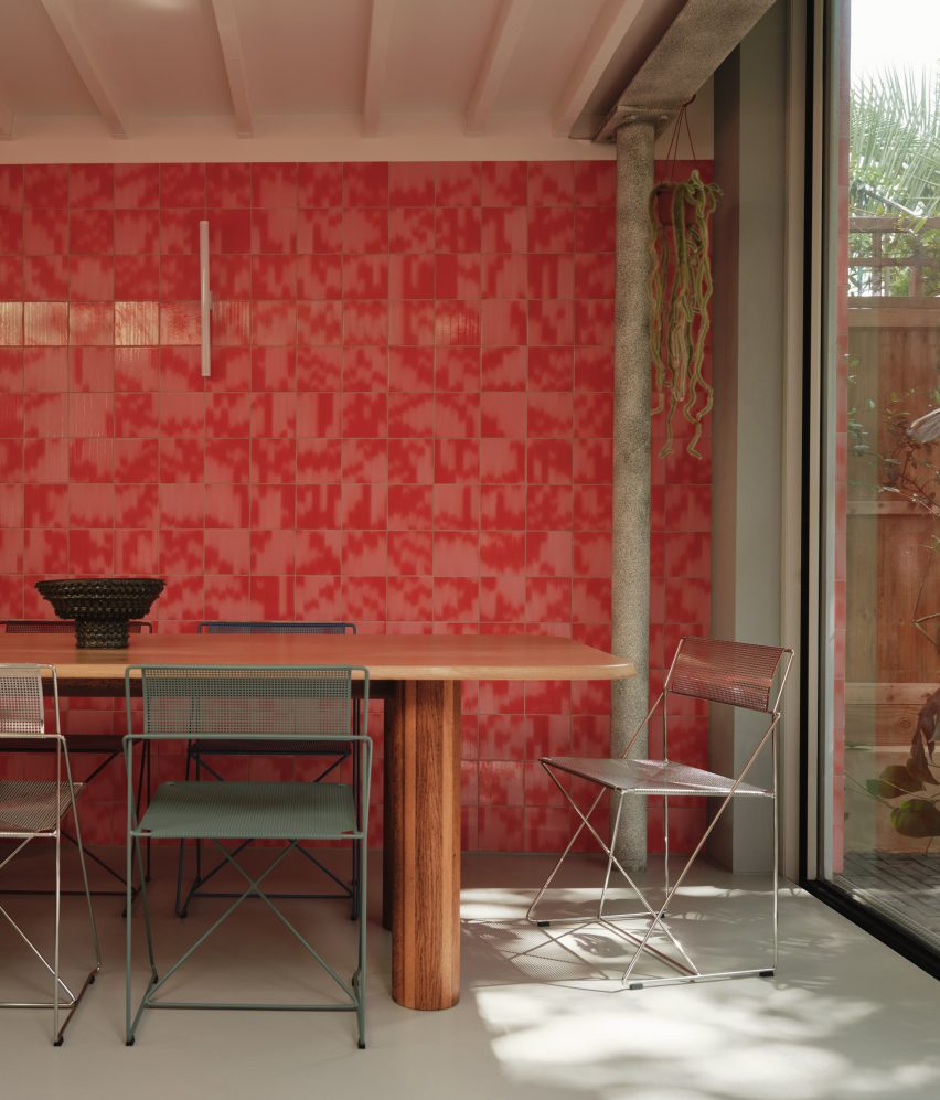 Tiled interior of London home
