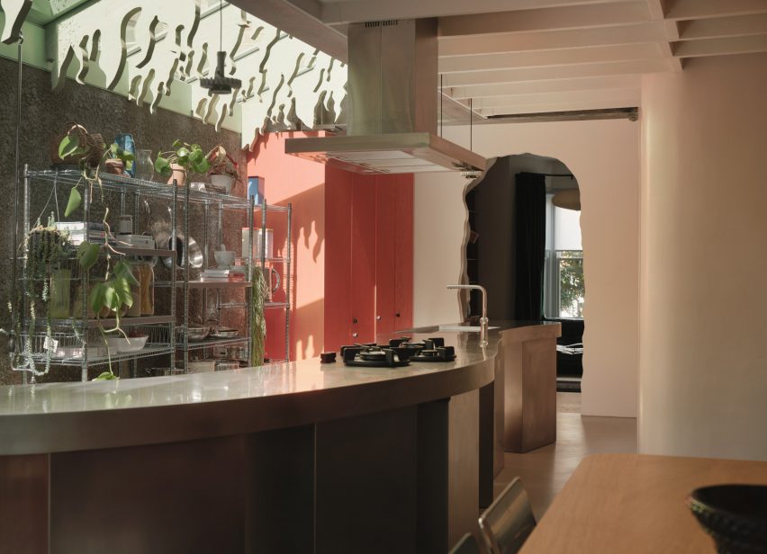 Kitchen interior at house Druid Grove renovation by CAN