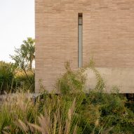 House made of concrete blocks