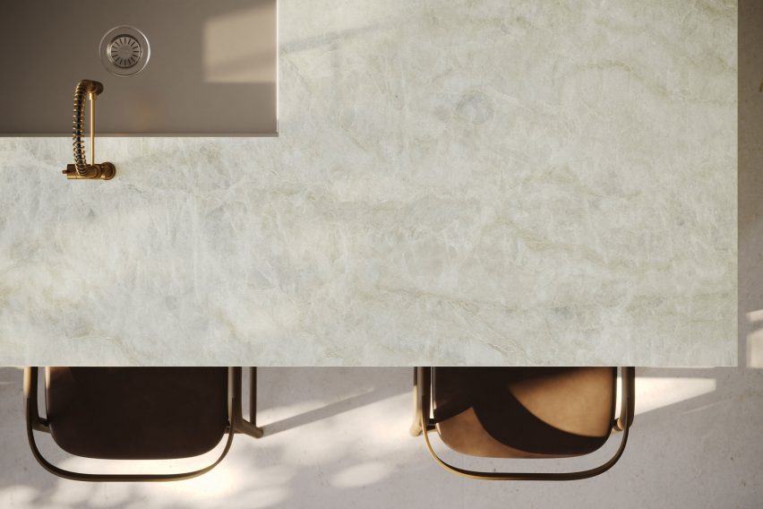 Table top made from Nara by Cosentino