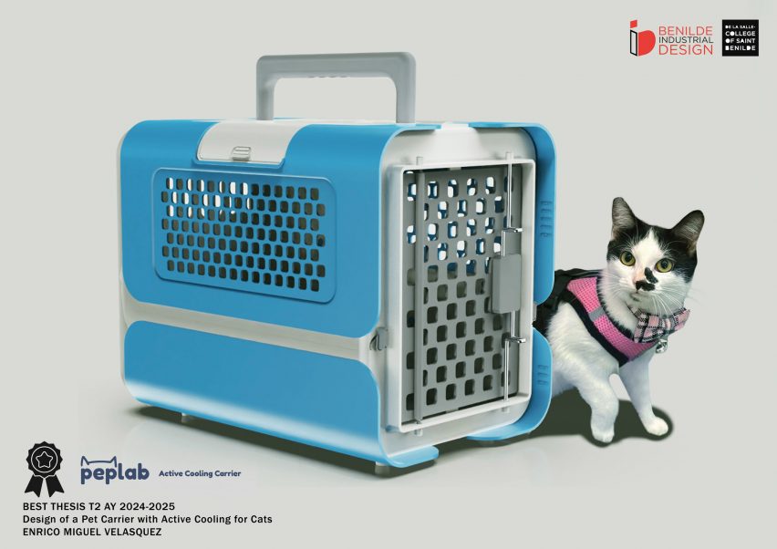 Design of a Pet Carrier with Active Cooling for Cats (Peplab) by Enrico Velasquez