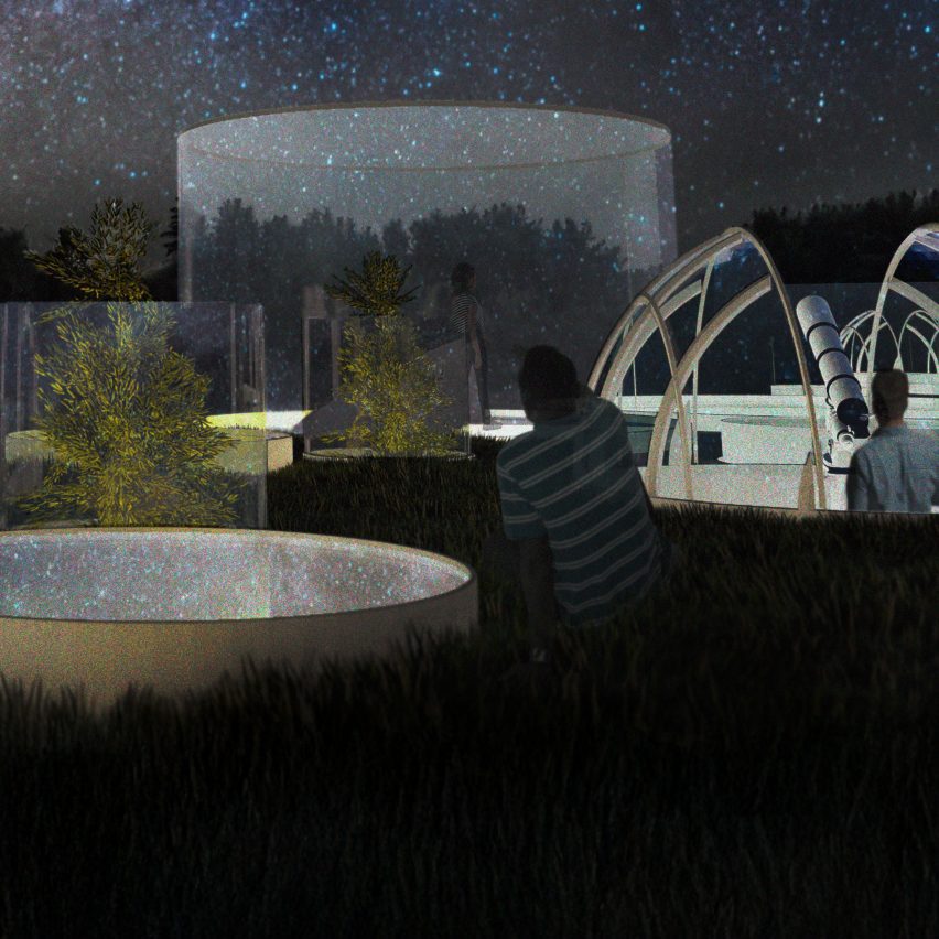 visualisation of star gazing facility interior