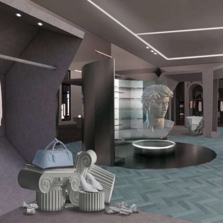 visualisation of shop interior
