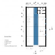 Ground floor plan of Aghajoon Kitchen in Iran by Song Architects