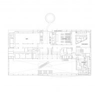 Floor plan of Espace Gabrielle Chanel by Kazunari Sakamoto
