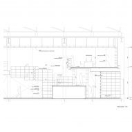 Section of Espace Gabrielle Chanel by Kazunari Sakamoto