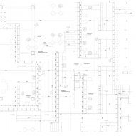 Library detail plan at Espace Gabrielle Chanel by Kazunari Sakamoto