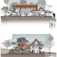 Section of House by the Grove in India by Taliesyn