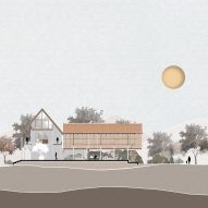 Section of House by the Grove in India by Taliesyn