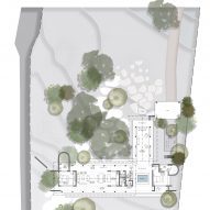 Ground floor plan of House by the Grove in India by Taliesyn