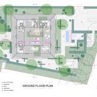 Ground floor plan of Maggie's Northampton by Stephen Marshall Architects