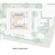 First floor plan of Maggie's Northampton by Stephen Marshall Architects