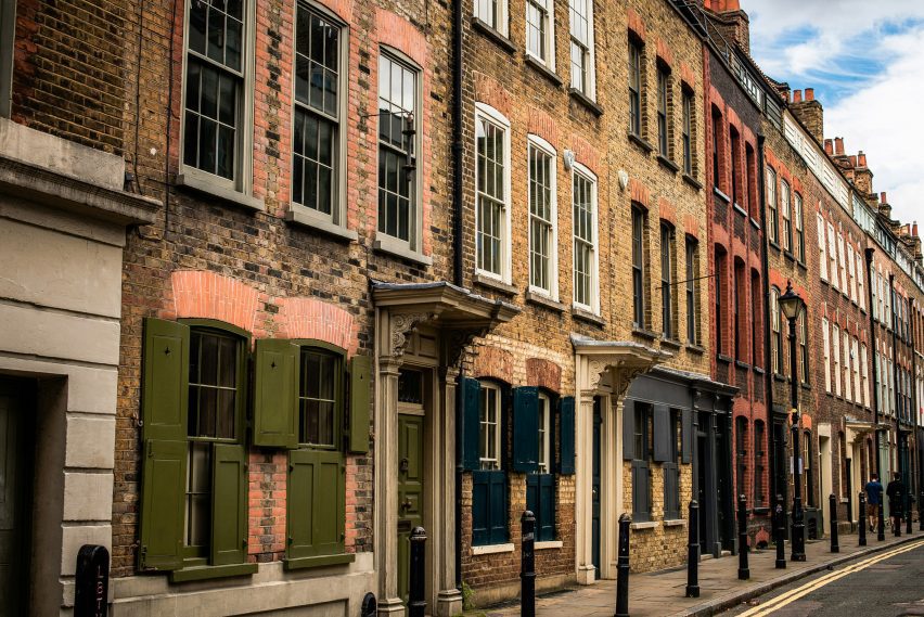 Georgian town houses in London