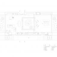 Ground floor plan of House for Two Musicians by Atelier Matteo Arnone