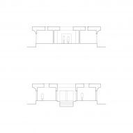 Cross sections of Lima House by Pezo von Ellrichshausen