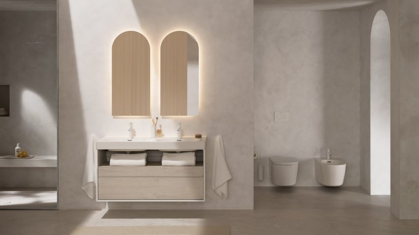 Meridian bathroom collection by Altherr DÃ©sile Park for Roca