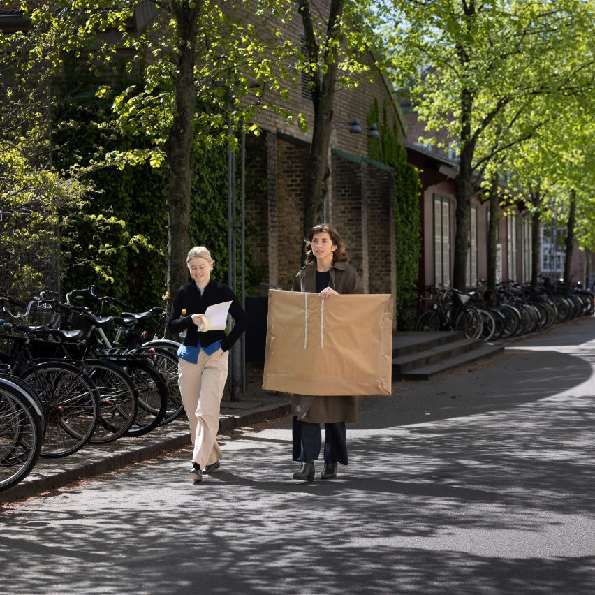 students on university campus