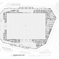 Plan of West Bund Convention Centre by SOM