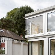 Aluminium-framed glazing in Tabberner Cook House by James Alder Architects