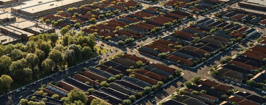 a visualisation of houses from above