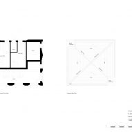 Woolwich Market Pavilion and Garden floor and roof plan