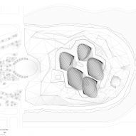 Roof plan of Zayed National Museum by Foster + Partner