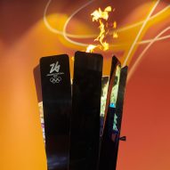 Carlo Ratti&nbsp;reveals mobile mini cauldron for Milano Cortina 2026 Olympic Games