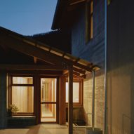 Night view of Casa BM by Errant Architetture
