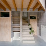 Hallway in Casa BM by Errant Architetture