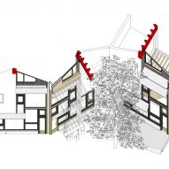 Axonometric facade diagram