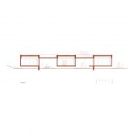 Section of Casa Tupin by Bloco Arquitetos