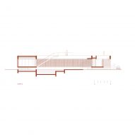 Section of Casa Tupin by Bloco Arquitetos