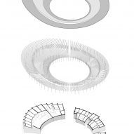 Axonometric of The Crafts College by Dorte Mandrup