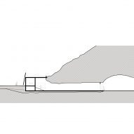 Section of The Mountain Chamber by Erdegard Arkitekter