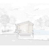 Perspective section of Float House by TiggColl