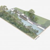 Perspective aerial diagram of Float House by TiggColl