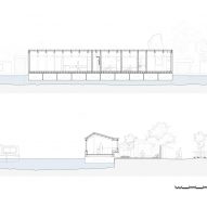 Sections of Float House by TiggColl