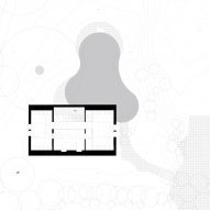 The Garden Pavilion by Studio Okami Architecten first floor plan